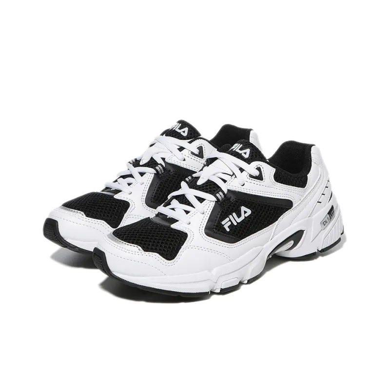 FILA Ranger Cushioning Anti Slip And Wear Resistant Low Top Running Shoes Unisex Black White Comfortable-2