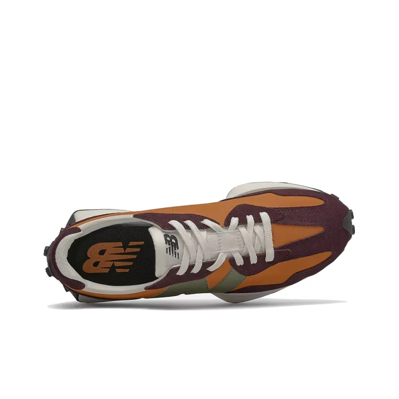 New Balance 327 Madras Orange Burgundy-3