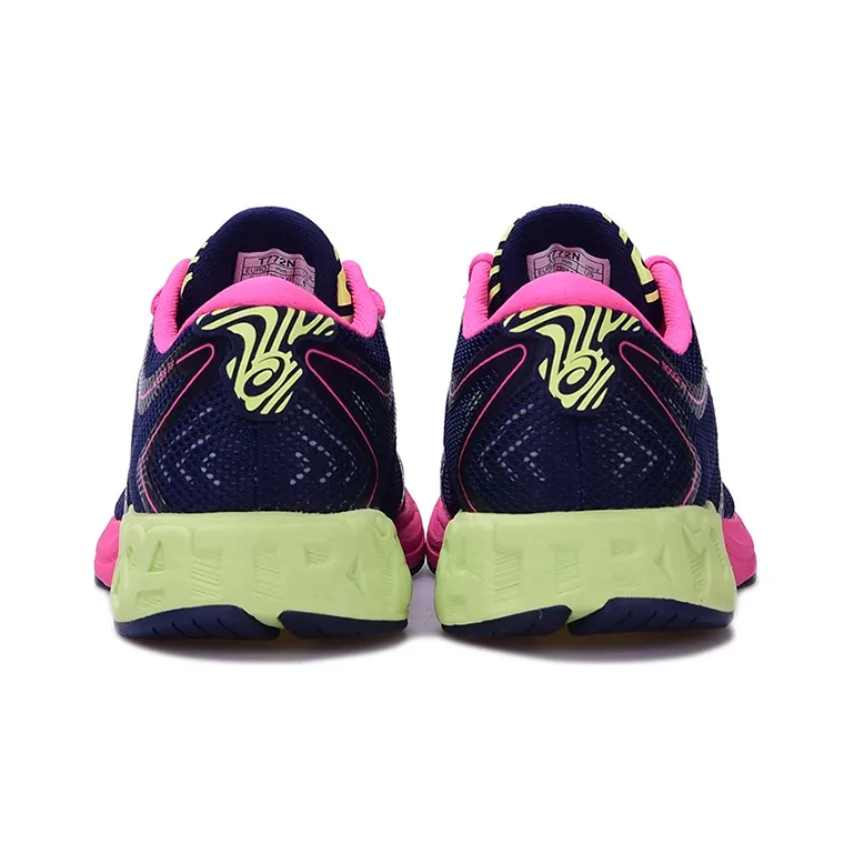 Asics Noosa FF Cushioned Abrasion-Resistant Slip-Resistant Low-Top Running Shoes Women's Blue Pink-4