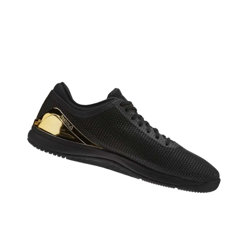 Reebok Crossfit Nano 8.0 Cushioned Anti-Slip And Wear-Resistant Lightweight Low-Top Running Shoes Women's Black Gold-3
