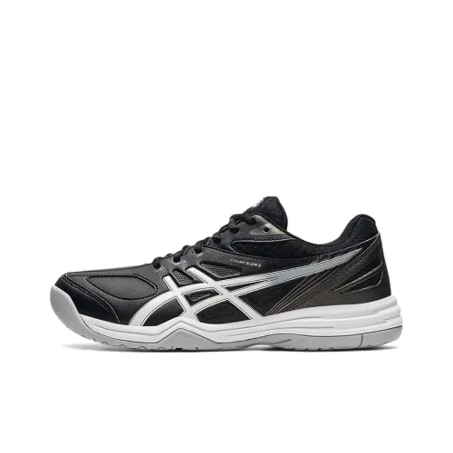 Asics Court Slide 2 Anti-Slip Wear-Resistant Low-Top Running Shoes Women's Black Silver