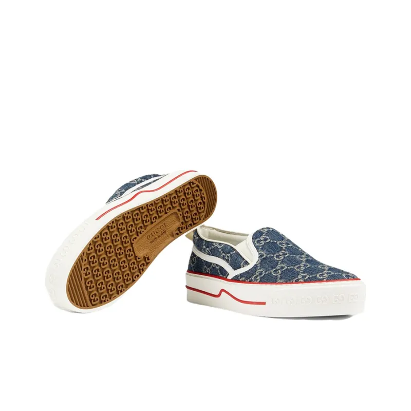 GUCCI Women's Tennis 1977 Slip On 'Denim' Women's-4