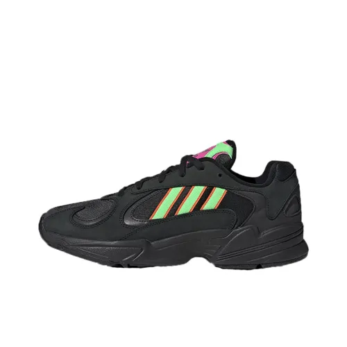 Adidas Originals Yung-1 Chunky Sneakers Unisex Low-Top Black/Pink/Green