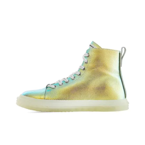 giuseppe zanotti Blabber Shimmering Lizard-effect Sneakers