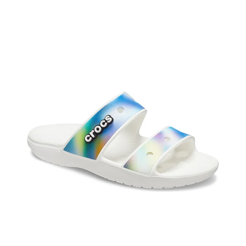 Crocs Classic Colorful Unisex Multi Color White Sandals-2