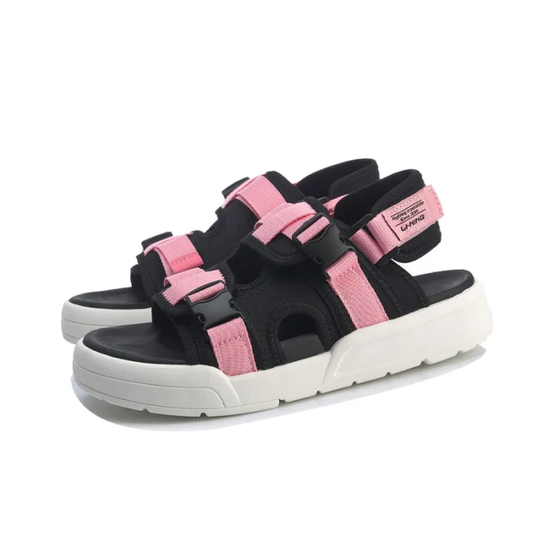 LiNing Coca Beach Sandals Women's Geranium Pink-2