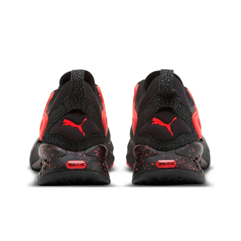 PUMA Xetic Halflife Running Shoes Men Low Top Black/Red-3