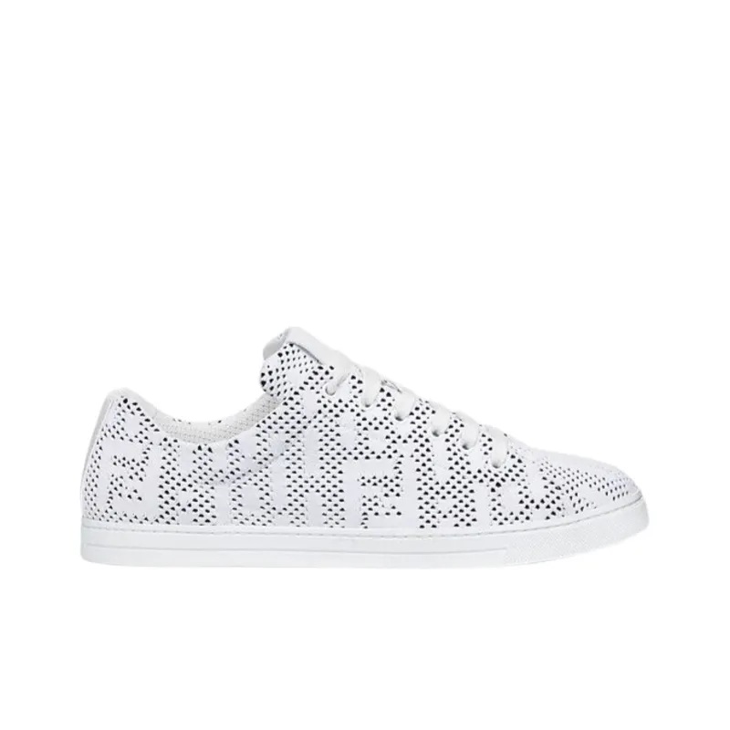 FENDI Low Top Stylish Skateboarding Shoes Men's White-1