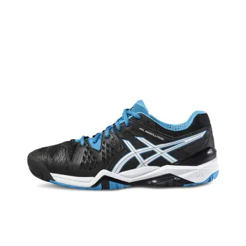 Asics Gel-Resolution 6 Low-Top Running Shoes Men's Black Blue