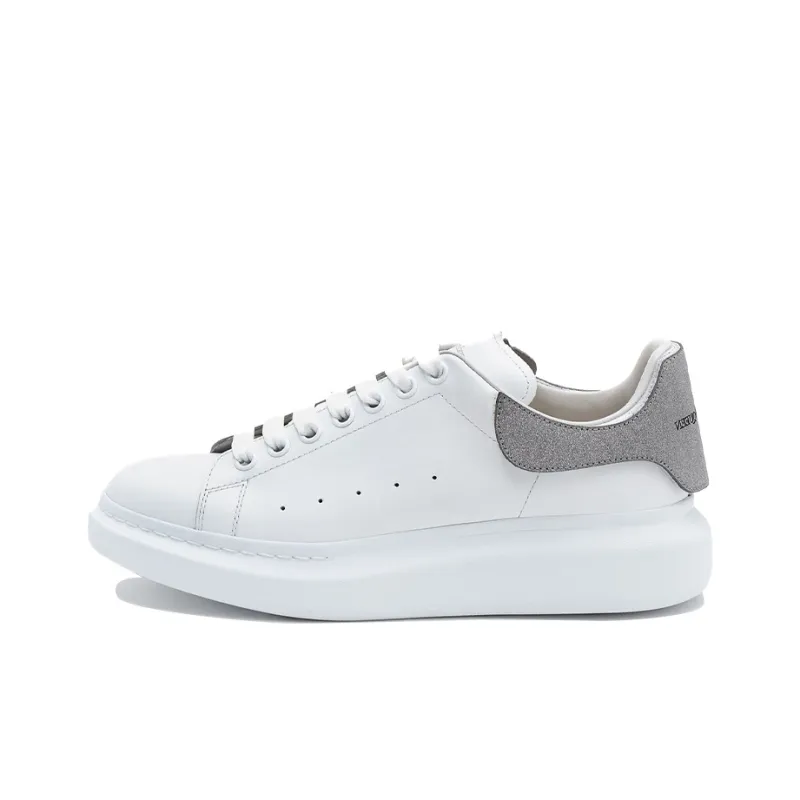 Alexander McQueen Oversized Sneaker 'White Grey Suede'-0
