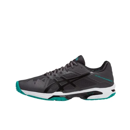 Asics Gel-Solution Speed 3 Running Shoes Men Low-Top Graphite Gray/Black