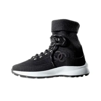 CHANEL Casual Shoes Women's High Top Black