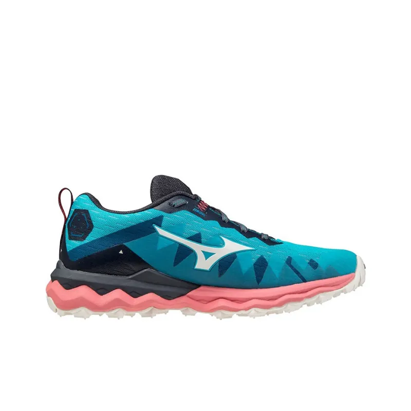 Mizuno Wave Daichi 6 Low-Top Running Shoes Women's Blue Pink-1