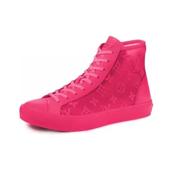 LOUIS VUITTON Tattoo Stylish Skateboarding Shoes Men's Pink