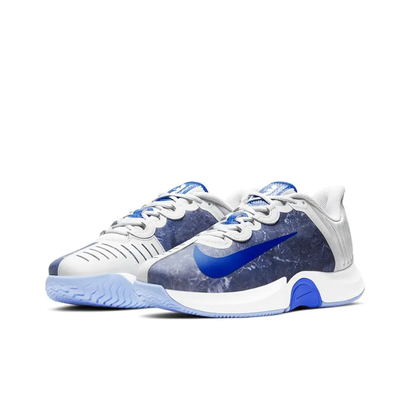 Nike Air Zoom GP Cushioning Anti-Slip And Wear-Resistant Low-Top Tennis Shoes Men's Gray Blue White-2