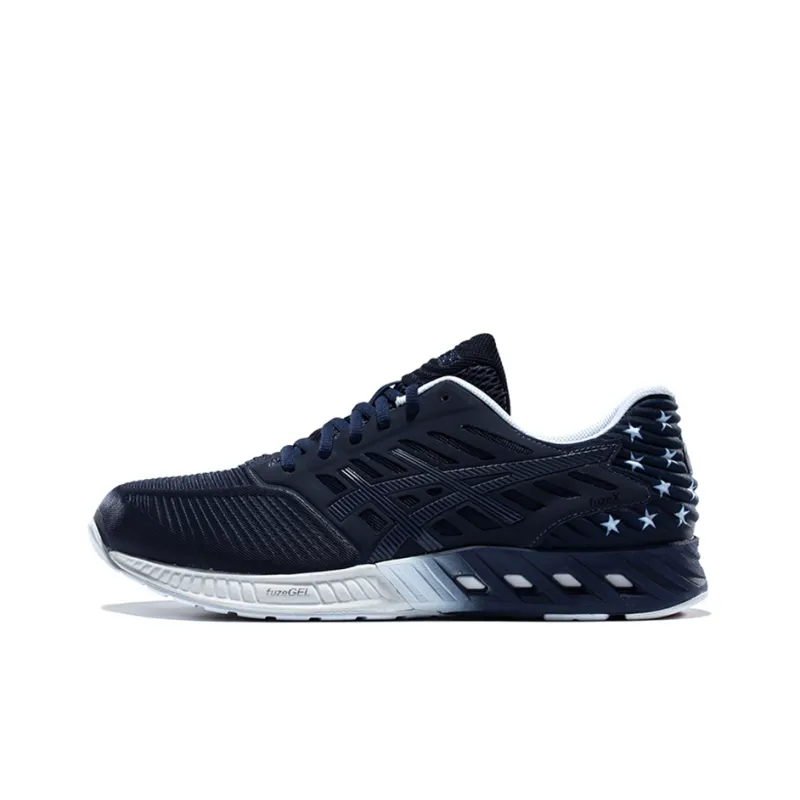Asics Fuzex Running Shoes Unisex Low Top Dark Blue-0