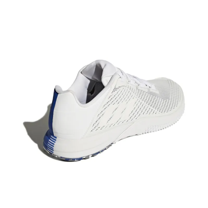 Adidas CrazyPowe Anti-Slip Wear-Resistant Low-Top Running Shoes Men's White Blue-3