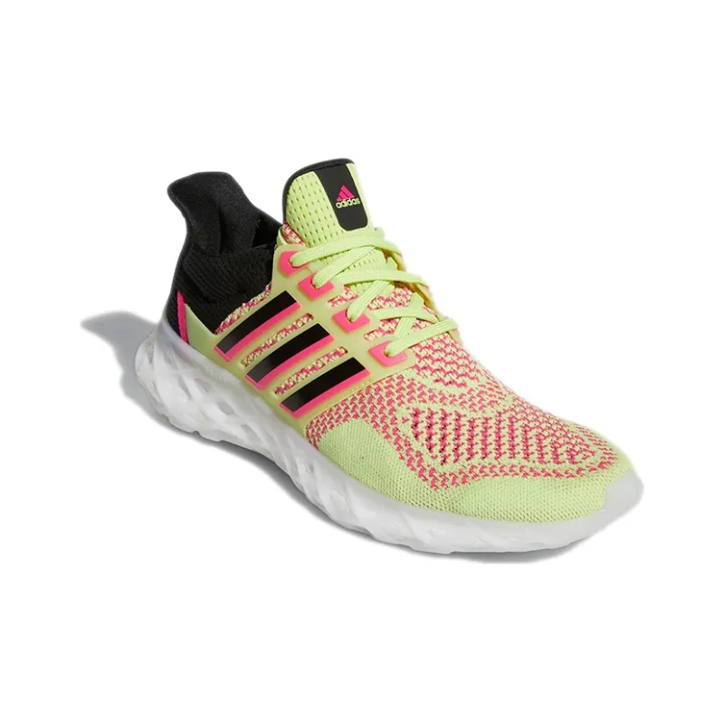 Adidas ULT Ultra Boost Web Wear-Resistant Low-Top Running Shoes Unisex Yellow Black-2