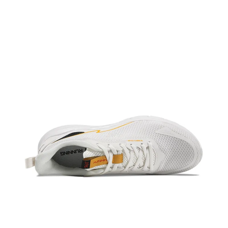 361° Cushioning Breathable Wear Resistant Slip Resistant Low Top Running Shoes Men's White-2