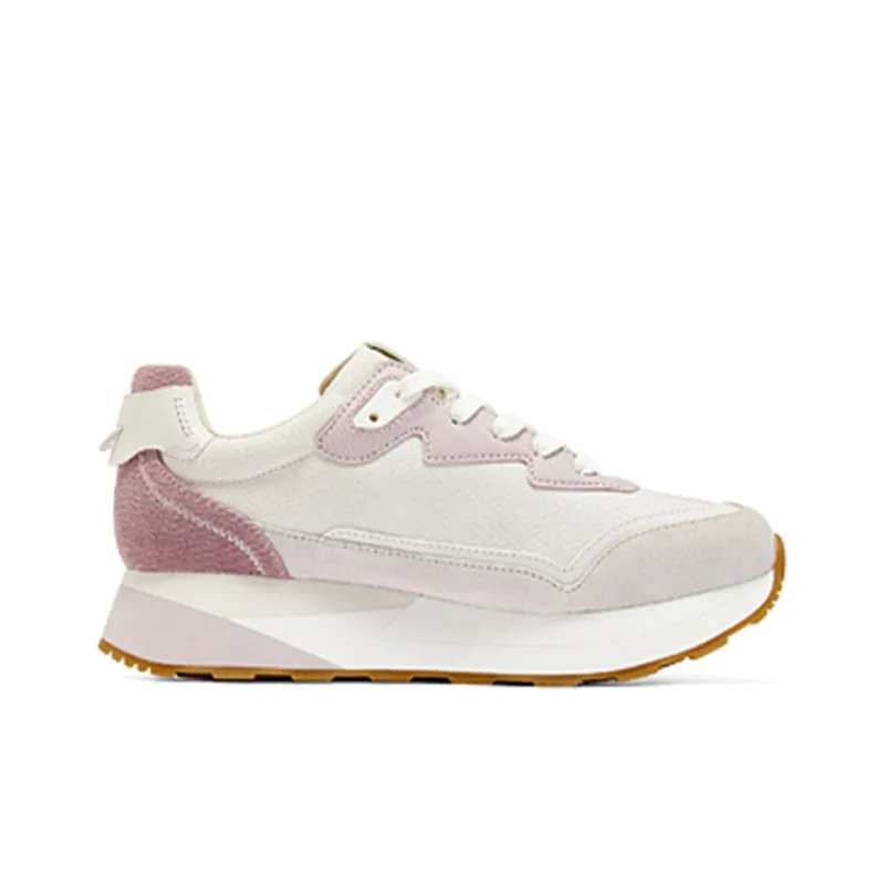 Skechers Sport Series Cushioning Anti-Slip And Wear-Resistant Low-Top Casual Shoes Women's White Light Purple-1