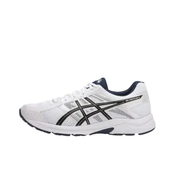 Asics Gel-Contend 4 Wear-resistant Non-slip And Breathable Low-Top Running Shoes Men's Black White