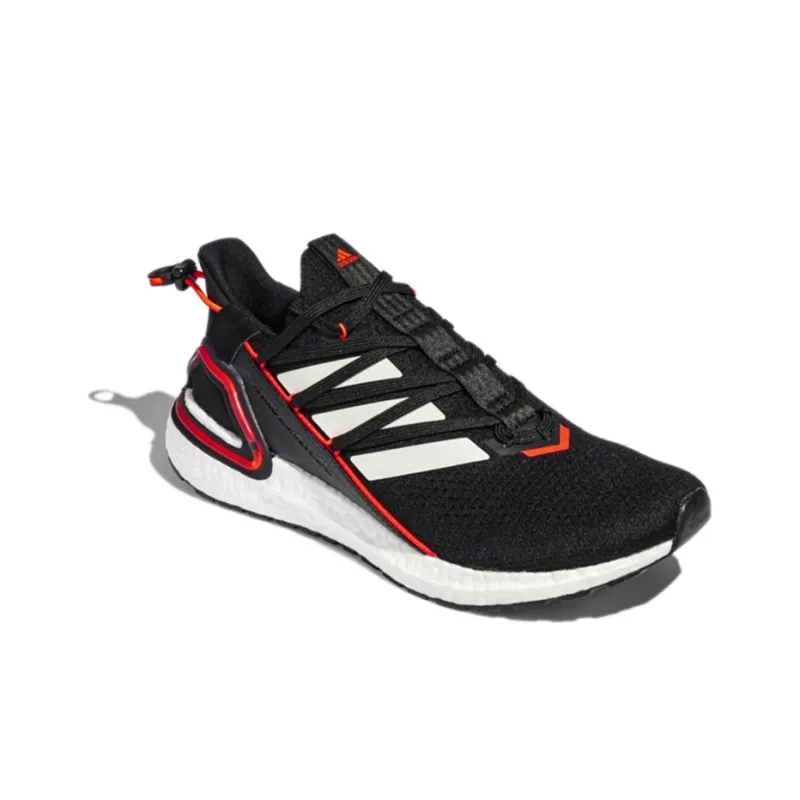 Adidas ULT Anti Slip Wear Resistant Low Top Casual Running Shoes Unisex Black White Red-2