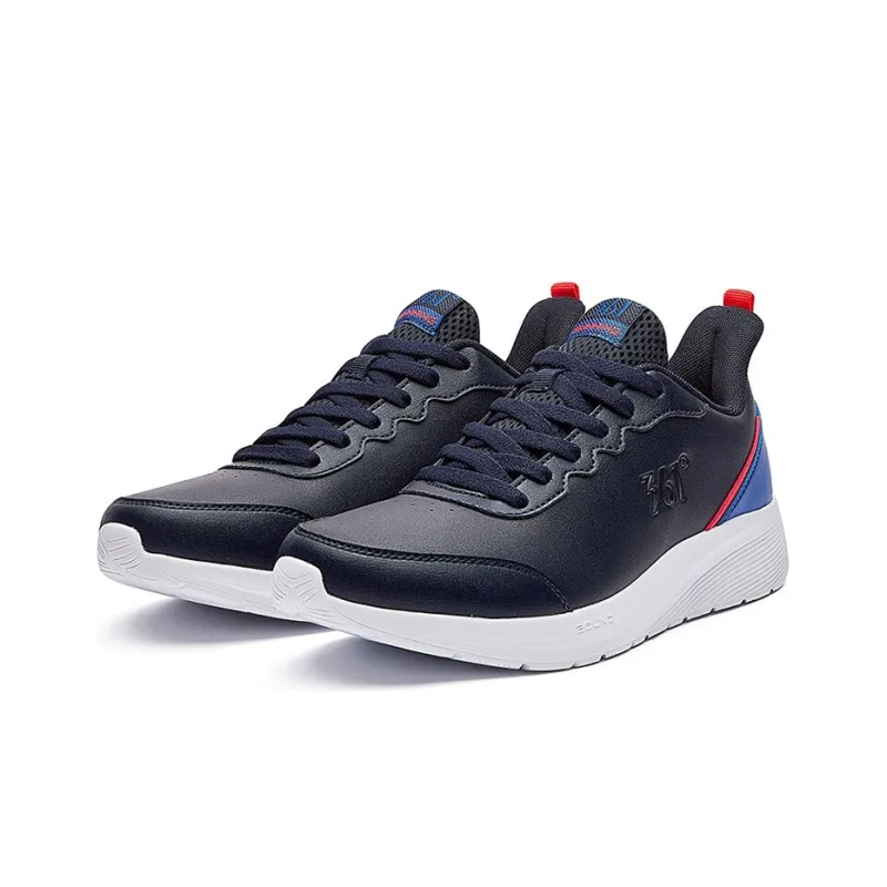 361° Cushioning Low Top Running Shoes Men's Oil Ink Blue-3
