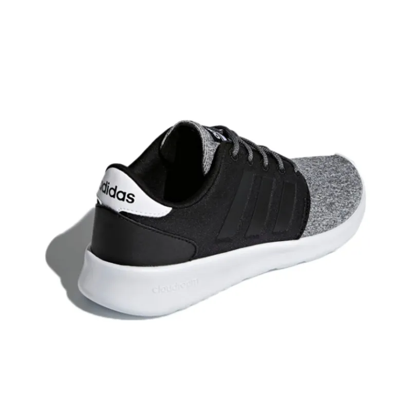 Adidas Cloudfoam QT Racer Wear-Resistant Coverage Low-Top Casual Shoes Women's Graphite Black-3