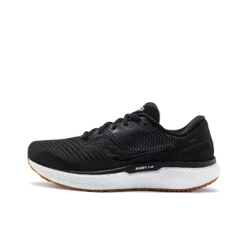Saucony Triumph 18 Cushioning Anti Slip Wear Resistant Breathability Low Top Casual Running Shoes Women's Black