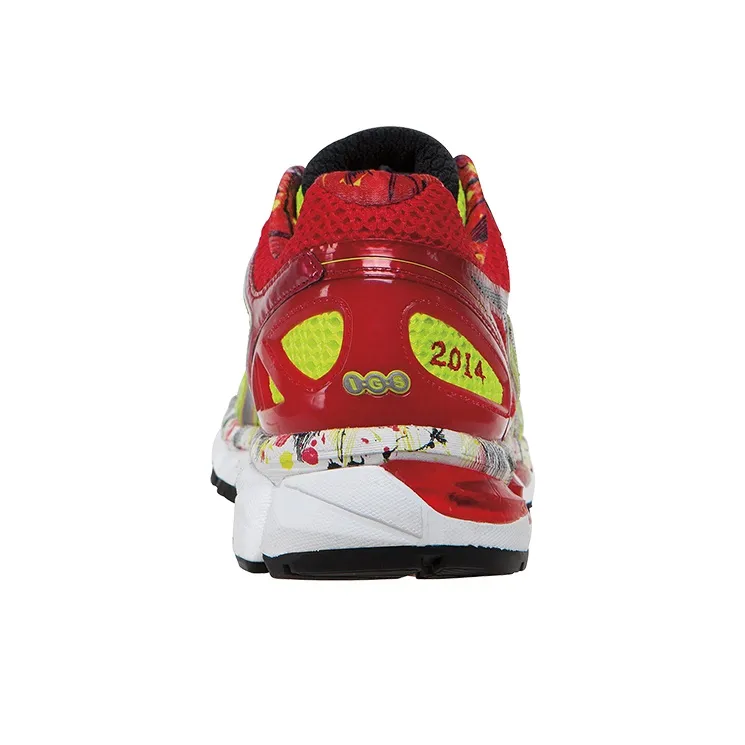 Asics Gel-Kayano 21 Wear-Resistant Low-Top Running Shoes Men's Yellow Red Multicolor-3