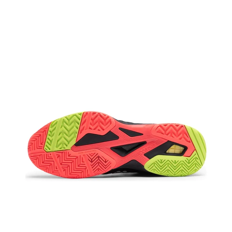 YONEX Wear Resistant Tennis Shoes Unisex Black Yellow-4