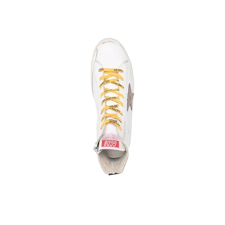 Golden Goose Francy Skateboard Shoes Men High Top White-3