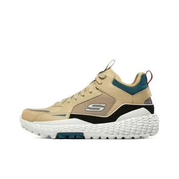 Skechers Monster Cushioning Anti Slip And Wear Resistant High Top Casual Shoes Men's Natural