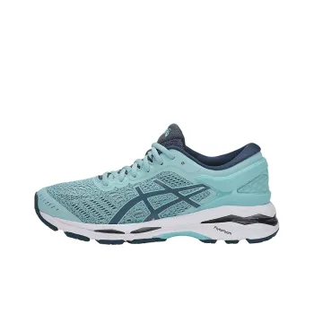 Asics Gel-Kayano 24 Wear-Resistant Slip-Resistant Low-Top Athletic Shoes Women's Teal