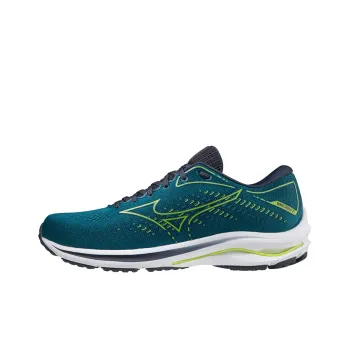 Mizuno Wave Rider 25 Cushioned Wear Resistant Breathable Rebound Low Top Training Running Shoes Men's Green