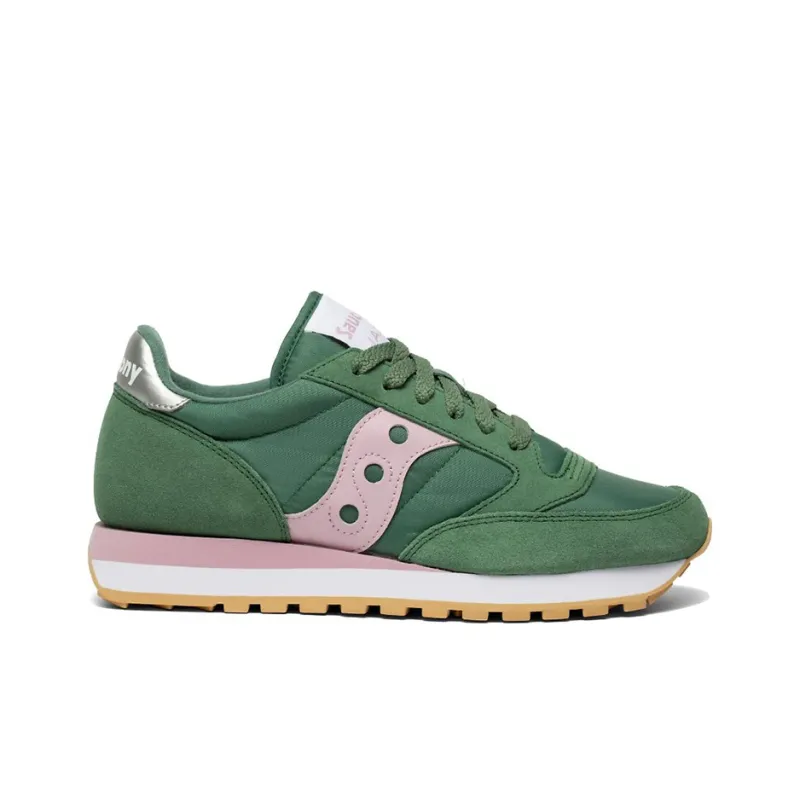 Saucony Jazz Original Running Shoes Women's Low-Top Green/Pink/White-1
