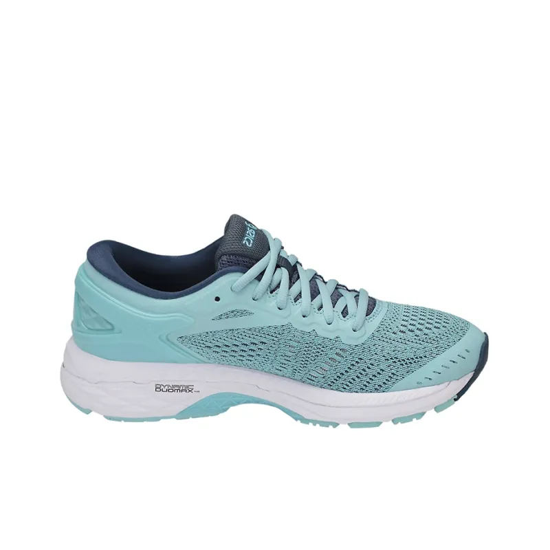 Asics Gel-Kayano 24 Wear-Resistant Slip-Resistant Low-Top Athletic Shoes Women's Teal-1