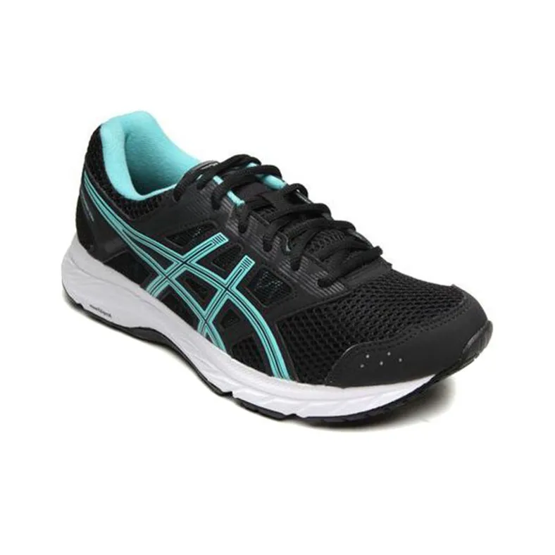 Asics Gel-Contend 5 Running Shoes Women's Low-Top Black/Green-1