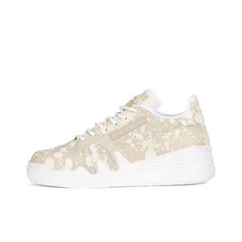 Giuseppe Zanotti/GZ Talon Cushioning, Slip Resistant, Lightweight, Height Enhancing Low Top Casual Shoes Men's Beige