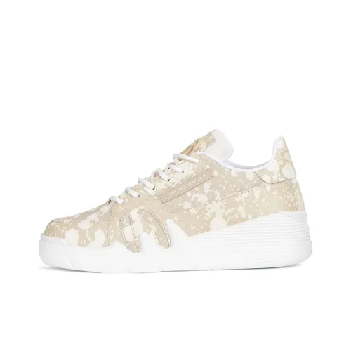Giuseppe Zanotti/GZ Talon Cushioning, Slip Resistant, Lightweight, Height Enhancing Low Top Casual Shoes Men's Beige