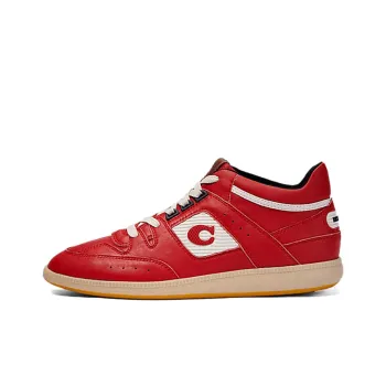 COACH CitySole Low Top Stylish Skateboarding Shoes Men's Red White