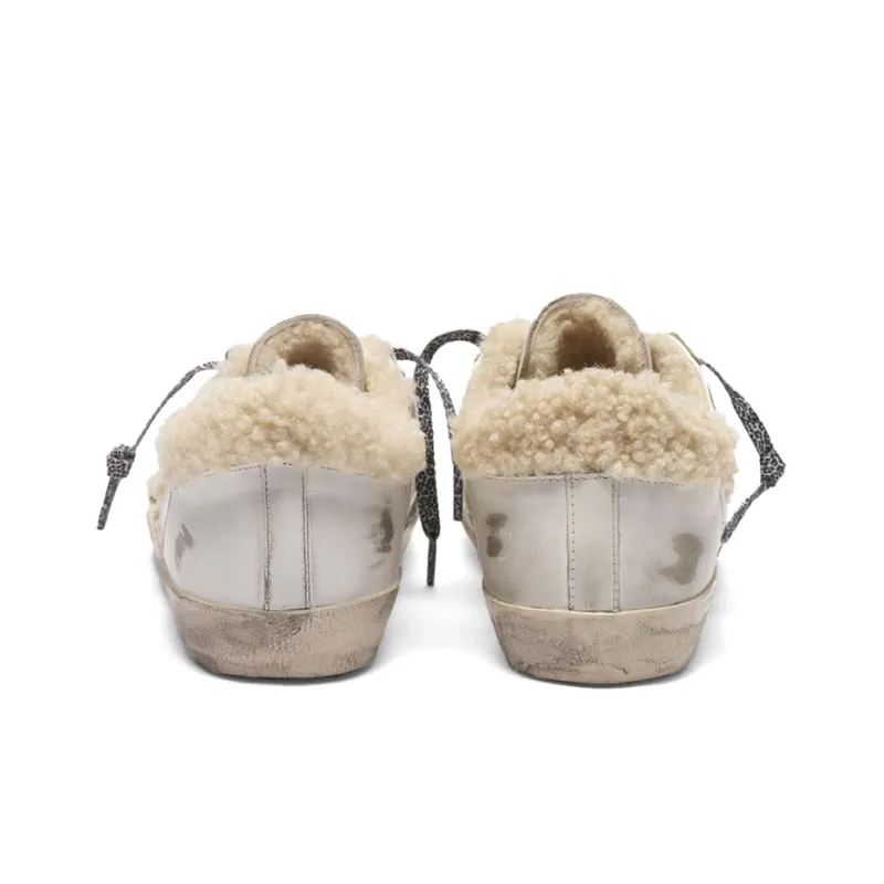 Golden Goose Super Star Stylish Skateboarding Shoes Women's Beige-3