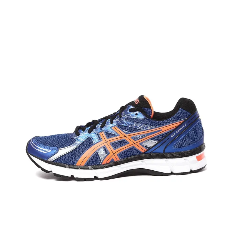 Asics Gel-Excite 3 Anti-Slip And Wear-Resistant Breathable Low-Top Running Shoes Men's Blue Orange-0