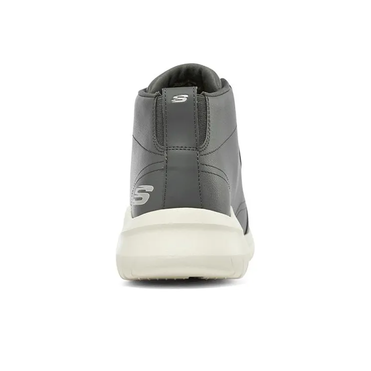 Skechers Ultra Flex 2.0 Cushioning Anti-Slip Wear-Resistant Impact-Resistant High-Top Casual Shoes Men's Charcoal Gray-3