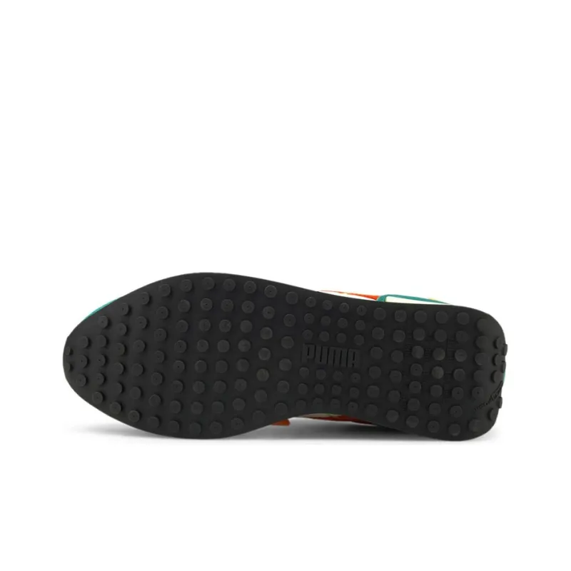 PUMA Unisex Future Rider Twofold Sd Running Shoes Green/Red/Black-4