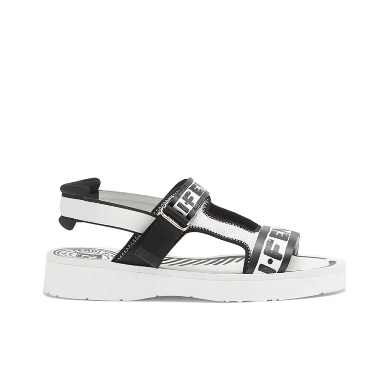 FENDI ROMA Joshua Vides Sandal Men's Black White-1