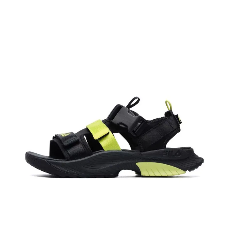 FILA Heritage-FHT Beach Sandals Men's Black Yellow-0