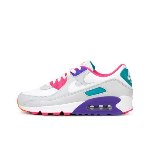 Nike Air Max 90 Running Shoes Women's Low-Top Pink/White