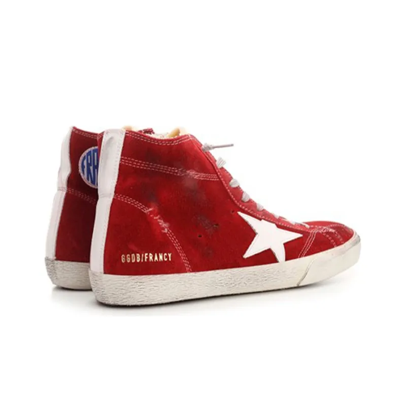 Golden Goose Francy Stylish Skateboarding Shoes Men's Red Old-fashioned-3