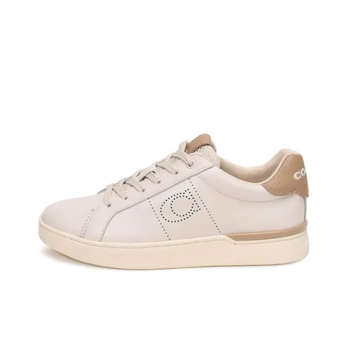 COACH CitySole Skateboard Shoes Women's Low-Top Pink/White